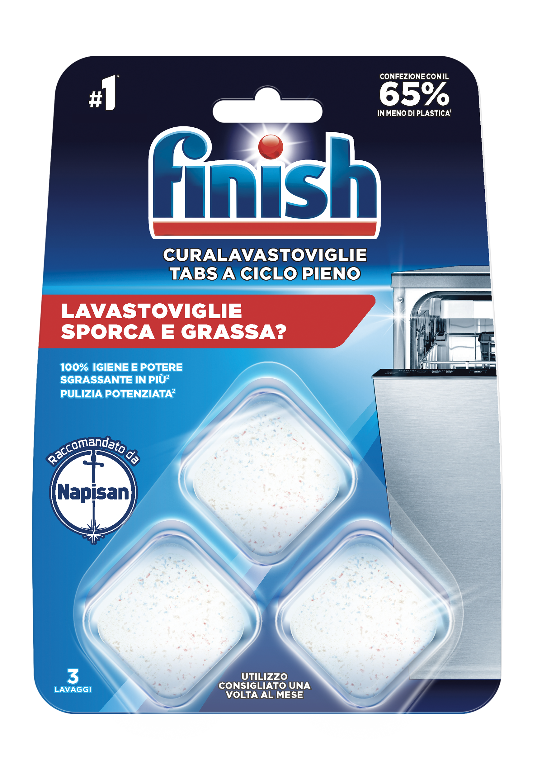 Immagine prodotto: Finish CuraLavastoviglie a Ciclo Pieno